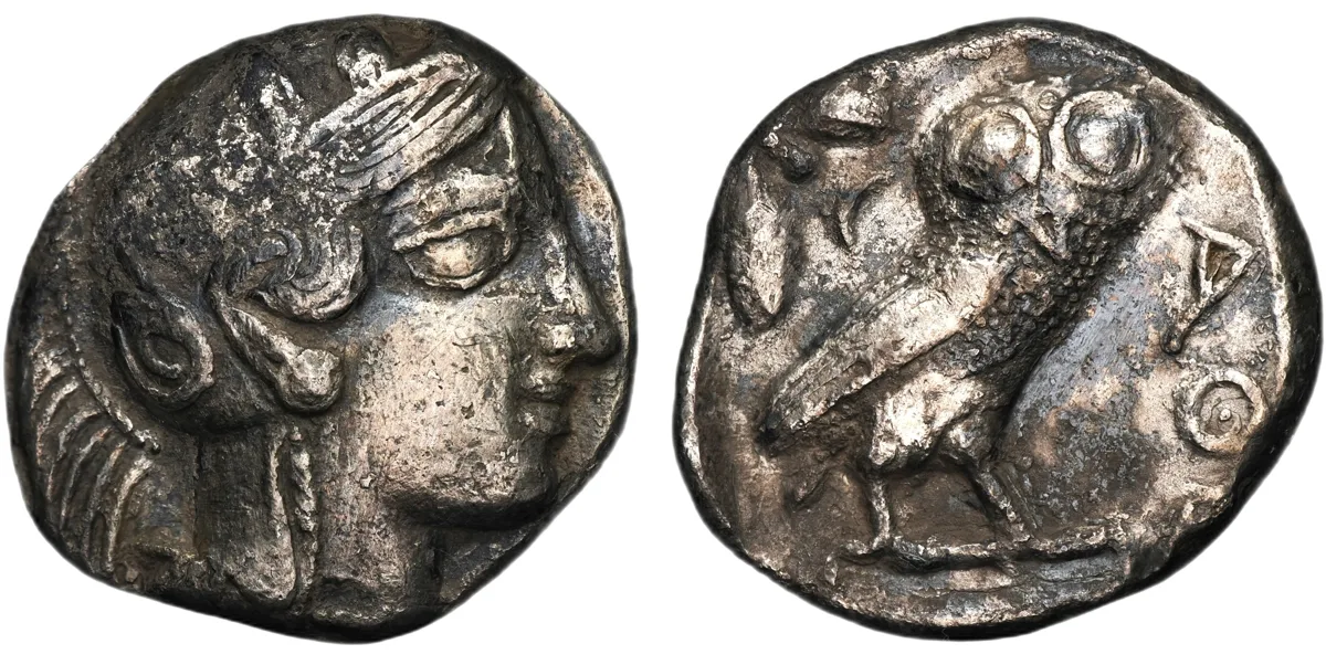 Attica, Athens, AR Tetradrachm, ca. 454-404 BC.
