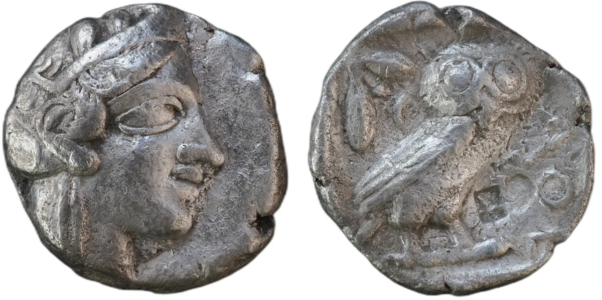 Attica, Athens, AR Tetradrachm, ca. 454-404 BC