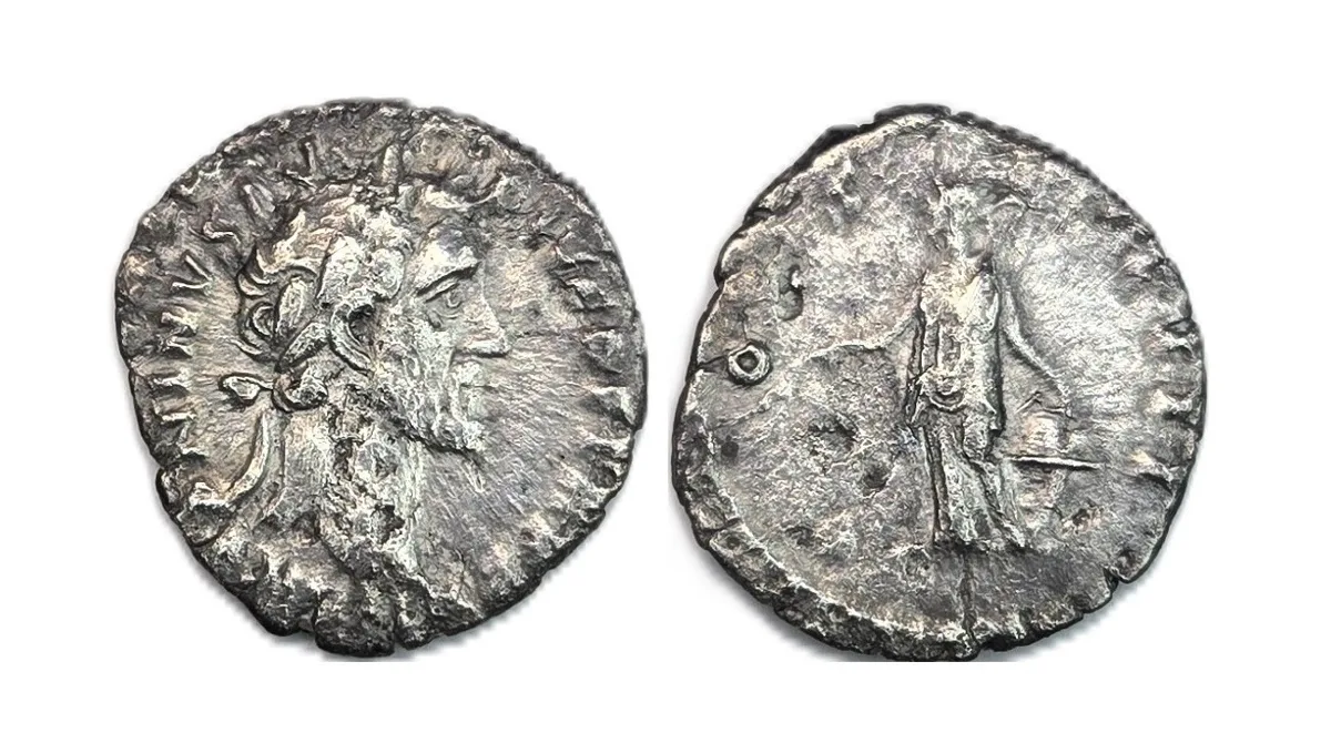 Antoninus Pius Silver Denarius A.D. 153 - 154 - COS IIII