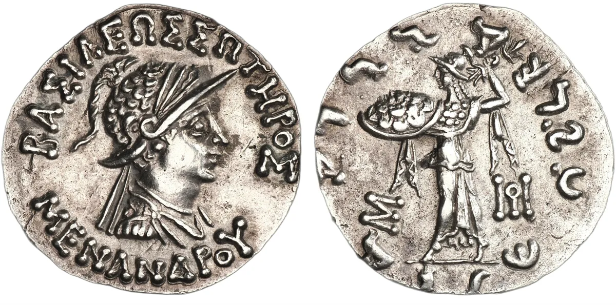 Menander I, 155-130 BC, Tetradrachm