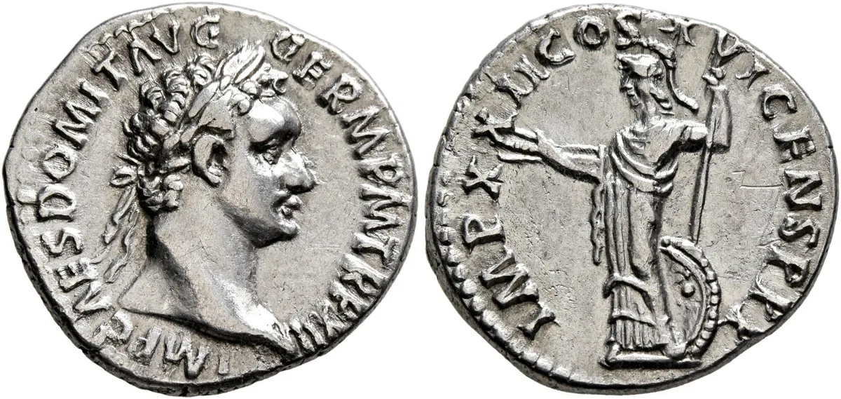 Domitian, 81-96. Denarius, Rome, September 92 – September 93.