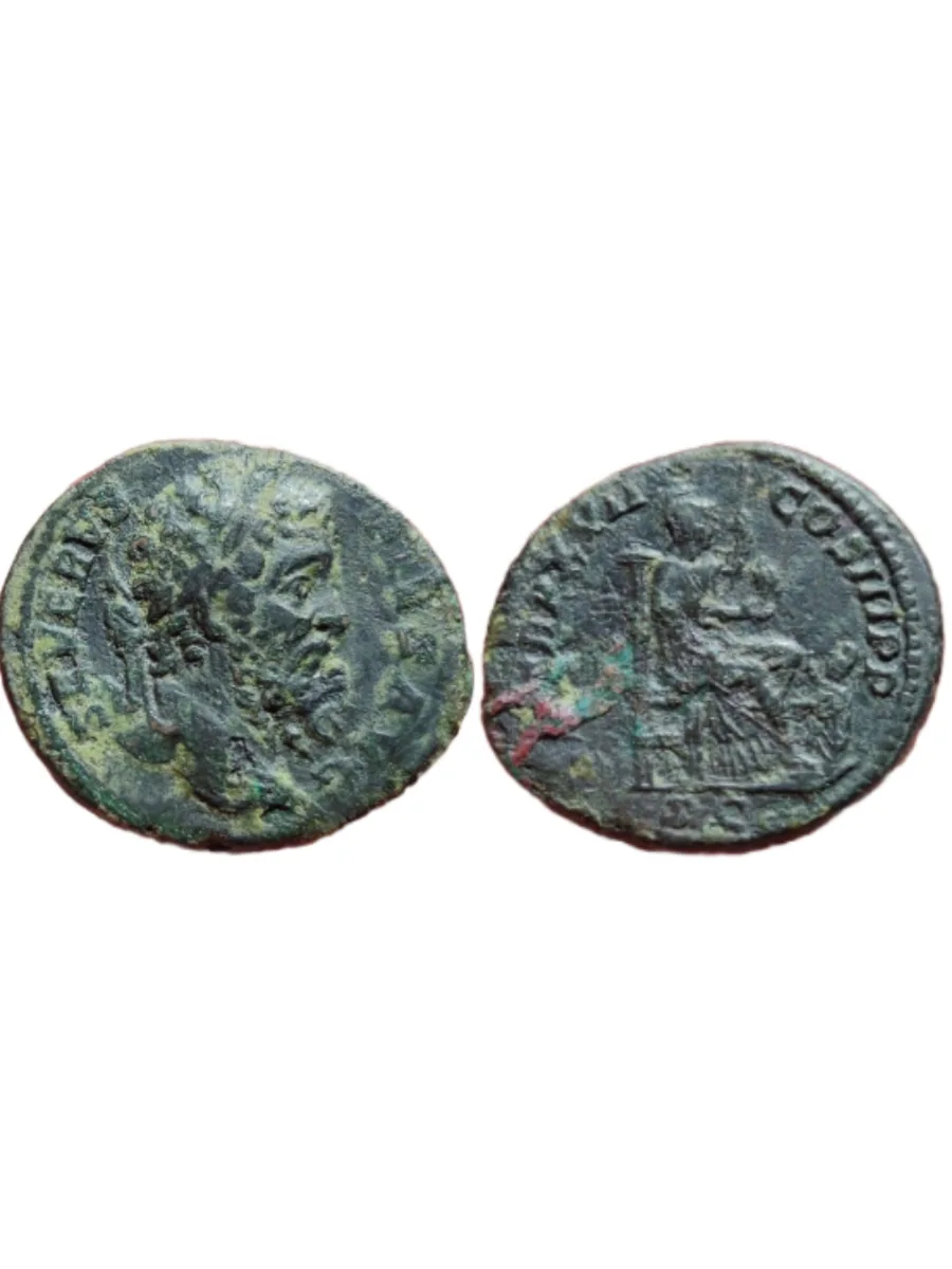 Septimius Severus (193-211). AE As, Rome mint, 210 AD.