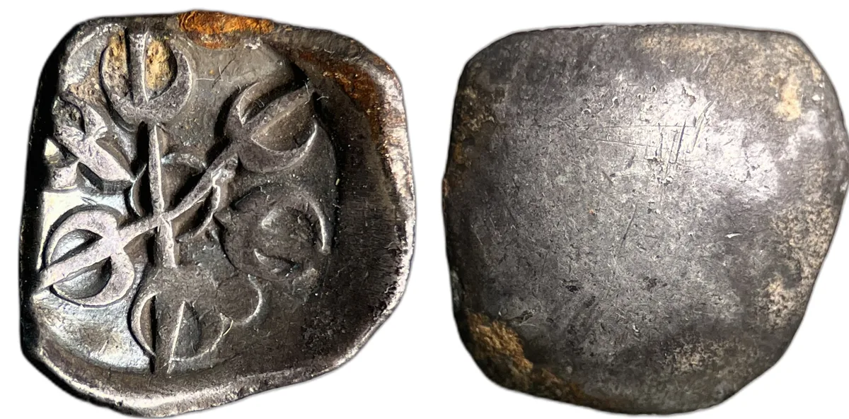 Local Gandhara Punchmark 1/8th Shatamana circa 500-350 B.C