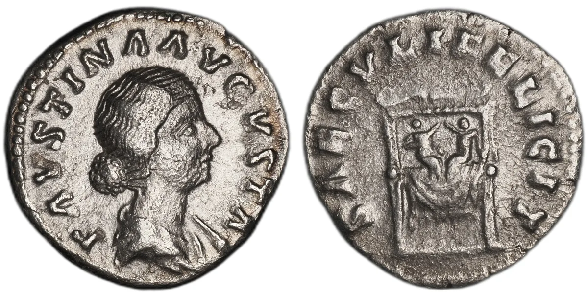 Faustina II, struck at Rome in AD 161