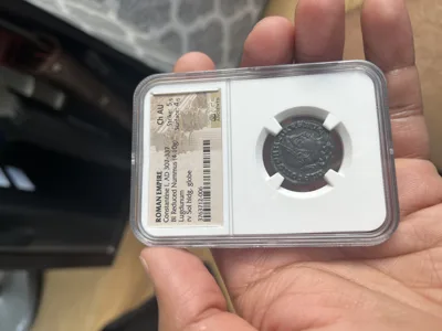 NGC CH AU 5/5 & 4/5, Constantine 1 Bronze Nummus AD 307-337 NGC IOVI CONS
