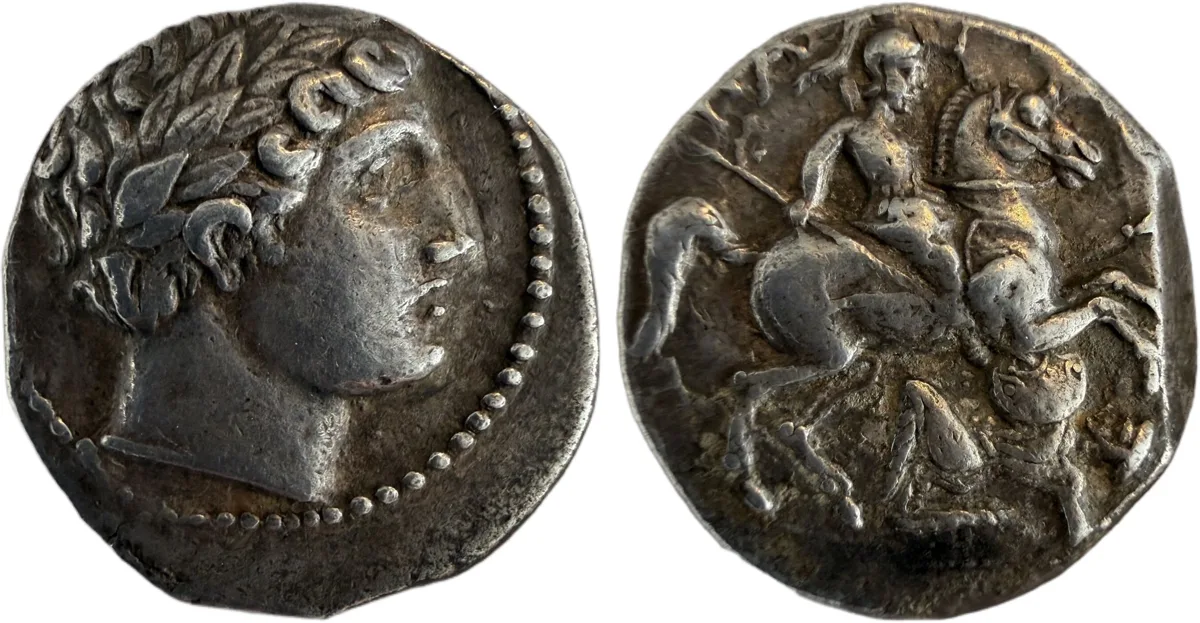 Kingdom of Paeonia, Patraus, 335 – 315 Damastion Tetradrachm