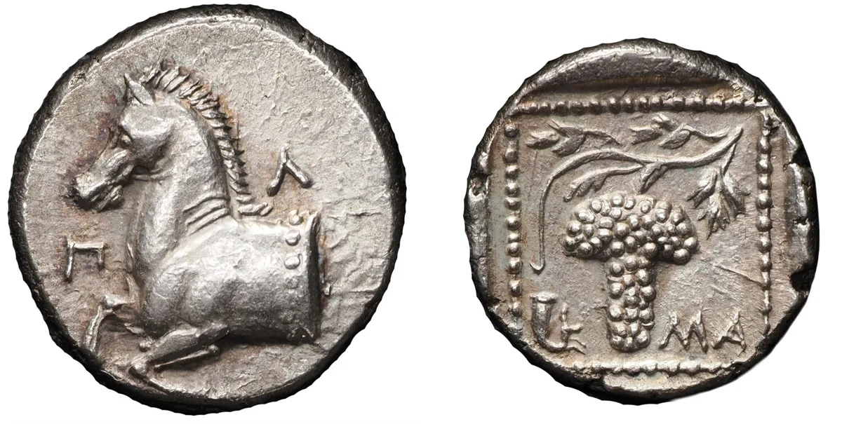 THRACE. Maroneia. Circa 398/7-386/5 BC. Triobol