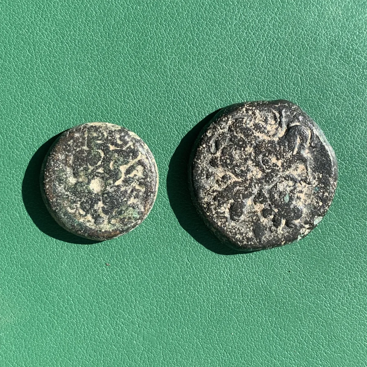 2 Ptolemaic bronze coins