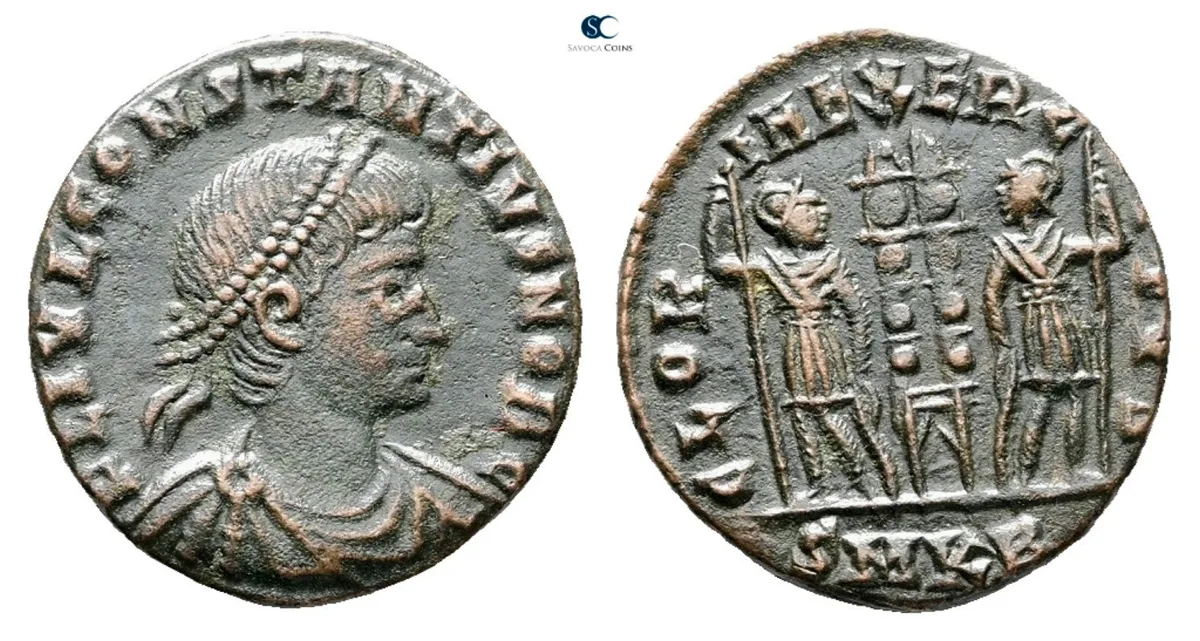 Constantius II (Caesar, 324-337) AE Follis (17 mm, 2,25 g) Cyzicus , 330-333AD