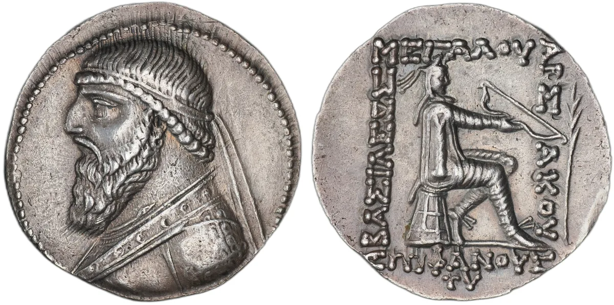 PARTHIAN KINGDOM. Mithradates II “the Great,” 121 – 91 BC. AR Tetradrachm