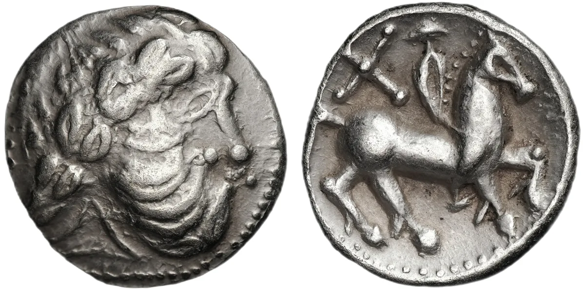 Eastern Celts, Imitations of Philip II of Macedon, 200 BC, Tetradrachm