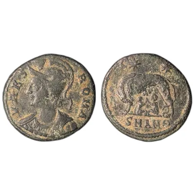 City Commemorative, Follis, 330-335, Antioch, , Bronze, RIC:91