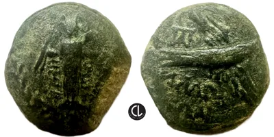 Cilicia, Mallos, AE Circa 2nd-1st Centuries BC, Statue Megarsis / Eagle - RR