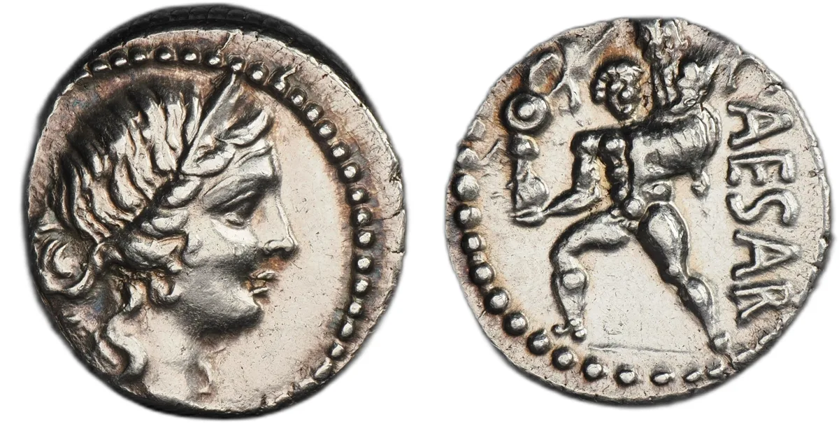 Julius Caesar. 49–44 BC. Silver Denarius