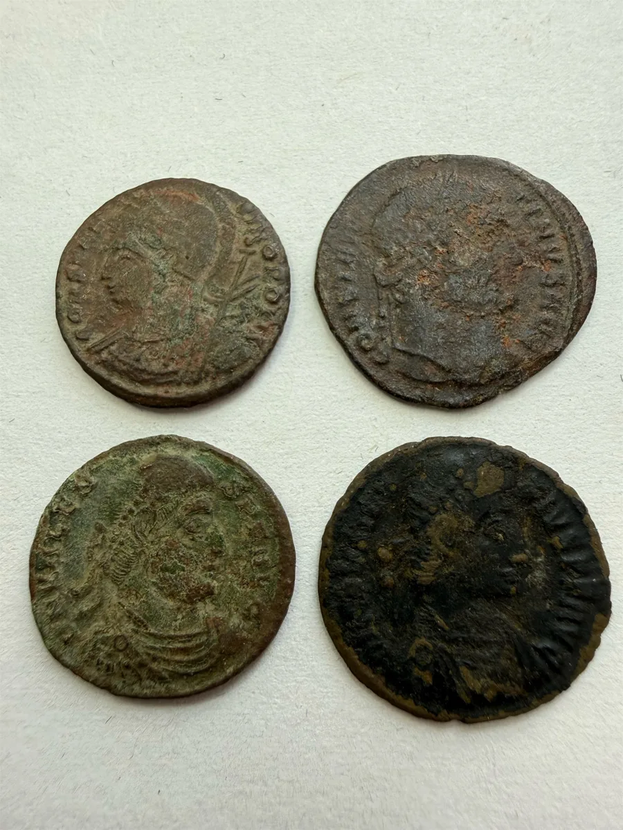 Four LRBC (Late Roman Bronze Coins)