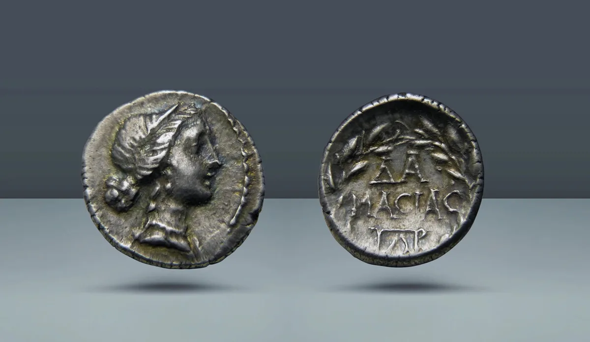 Achaia, Patrai. Damasias, son of Agesilaus, magistrate. Contemporary with Mark Antony and Cleopatra VII. c. 35 BC