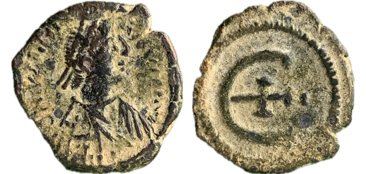 Justinian I - pentanummium - Antioch (Theoupolis) - SB 241