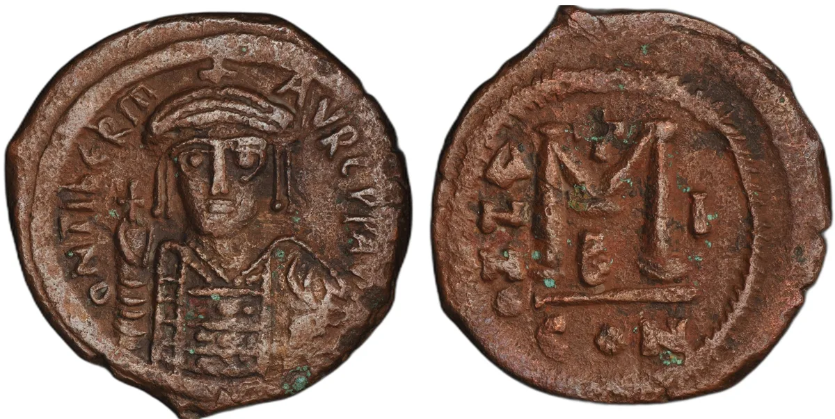 Maurice, 582-602, Follis