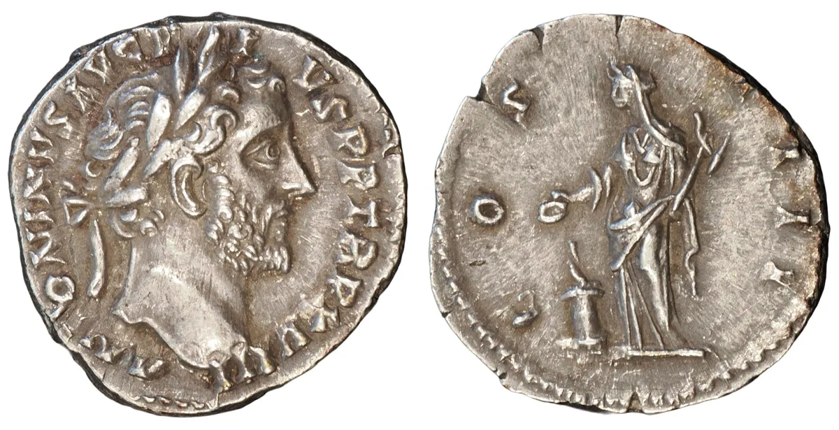 Antoninus Pius (AD 138-161). AR Denarius, Rome, c. AD 145-149.