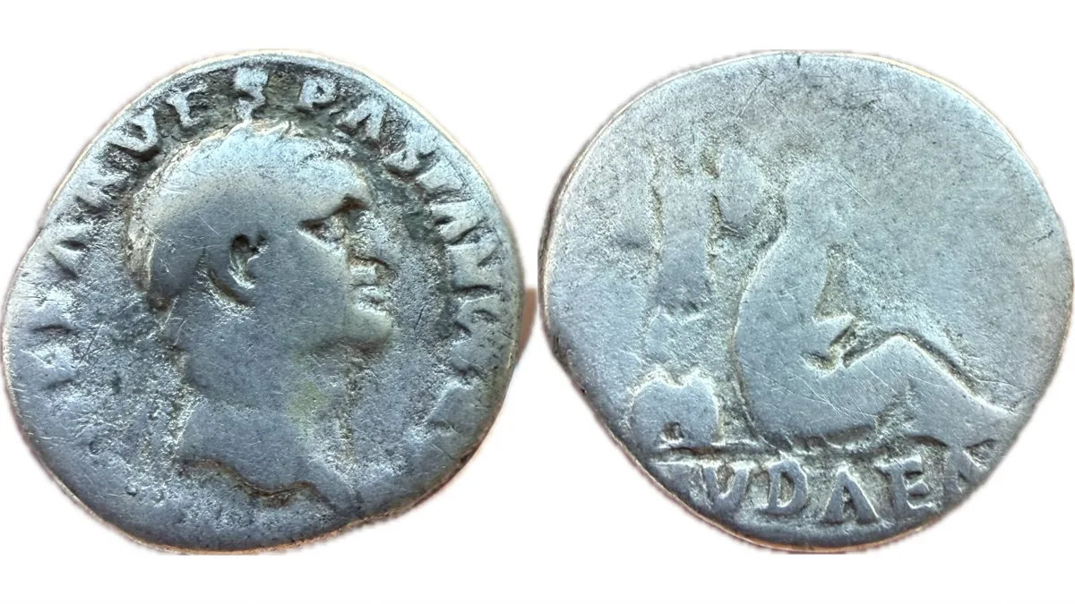 Vespasian - Judaea Capta, AR Denarius, 69 - 70 AD