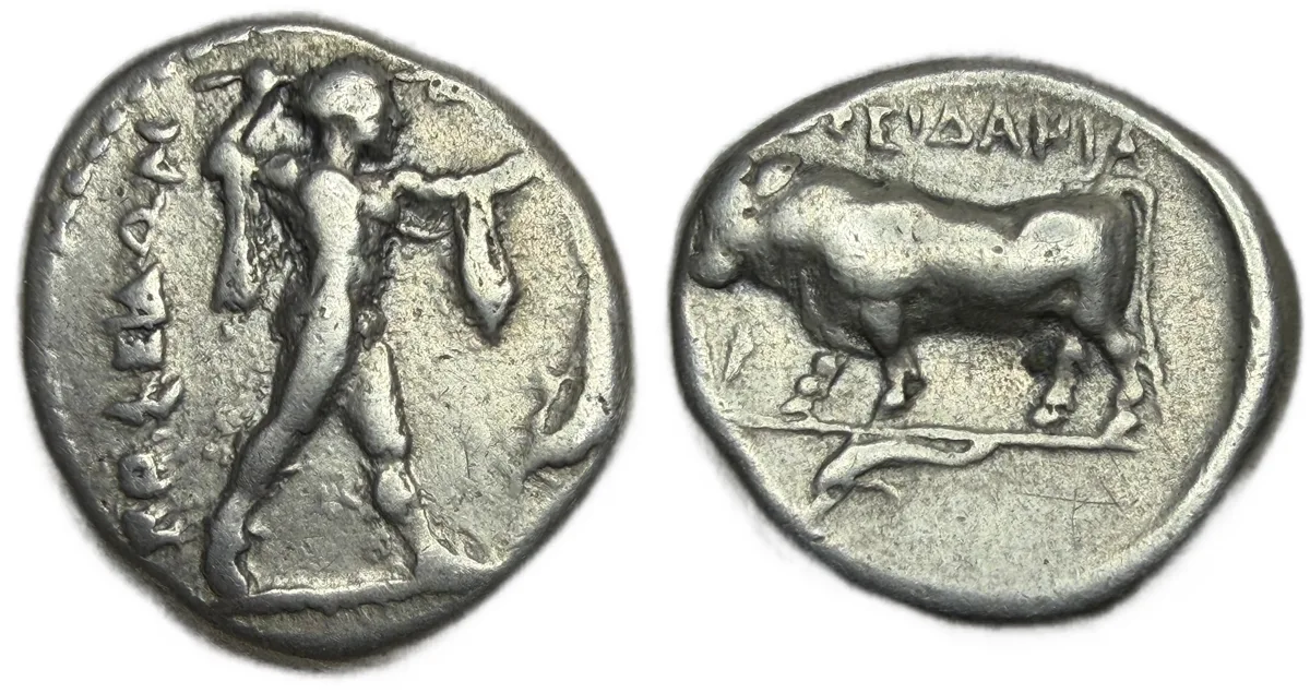 LUCANIA, Poseidonia. Circa 410-350 BC. AR Nomos