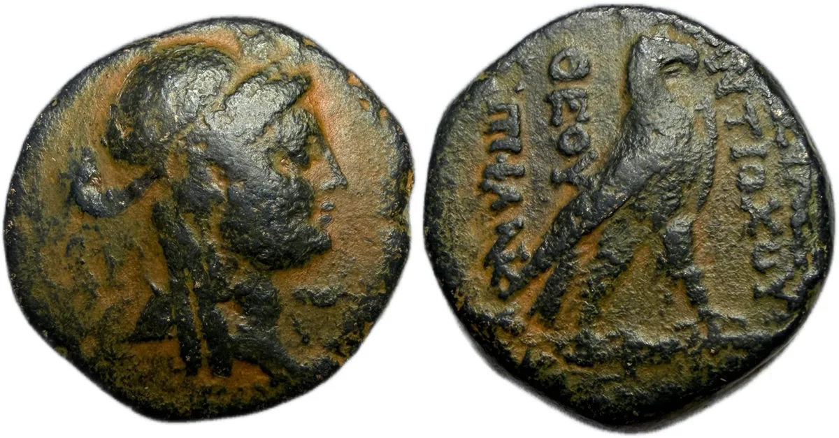 Seleukid Empire, Antiochos IV Theos Epiphanes. "Egyptianizing" series. 169/8 BC