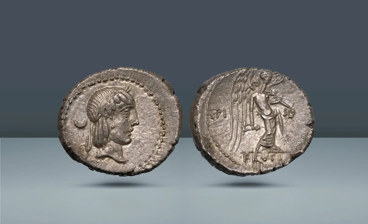Roman Republic, Italy. L. Piso Frugi, Rome, c. 90 BC