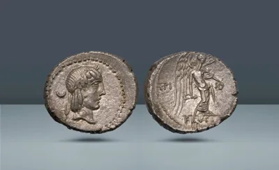Roman Republic, Italy. L. Piso Frugi,  Rome, c. 90 BC