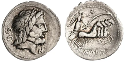 Q. Antonius Balbus, 83-82 BC, Denarius Serrate
