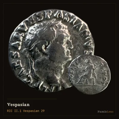Vespasian — Denarius, COS ITER TR POT, Pax, Rome