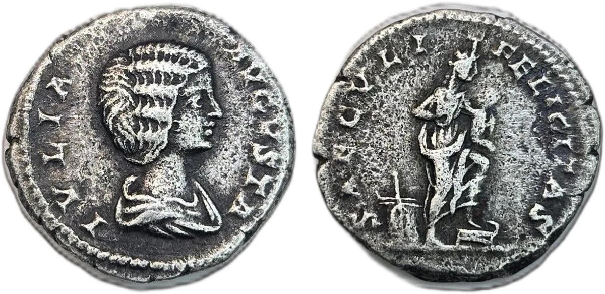 Julia Domna - Silver Denarius - SAECVLI FELICITAS - RIC IV # 577