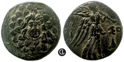 Pontos, Amisos, Time of Mithradates VI Eupator, AE, Circa 111-105 or 95-90 BC, Aegis Mint