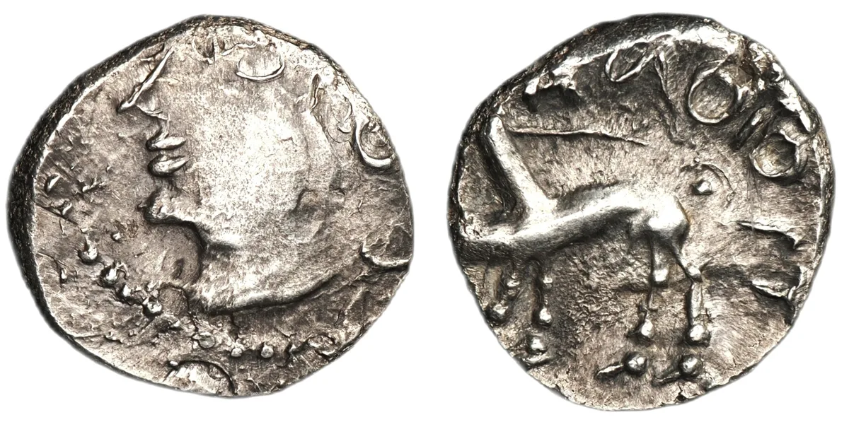 Gaul, Sequani. AR Denarius. Circa 27 BC–AD 14.