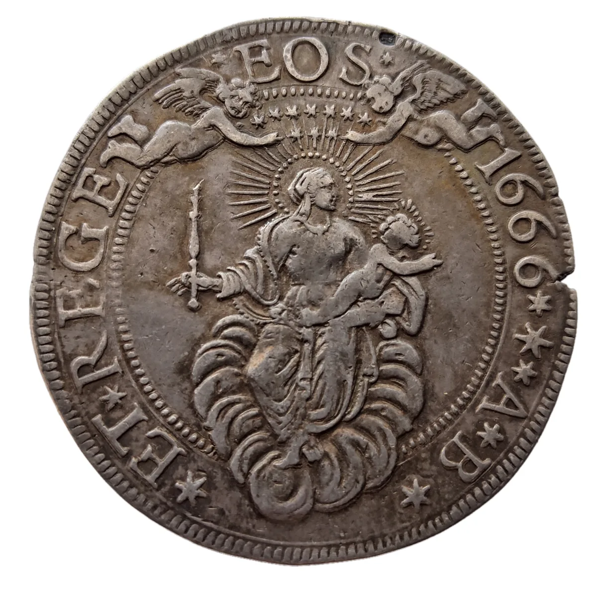 Italia. Genova (República) 1 Scudo, 1666,EF