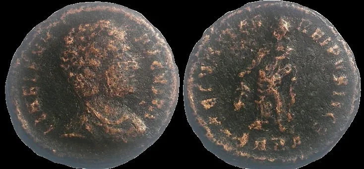 Roman Helena "Saint" (Struck 325-326 AD) AE 17.9mm 1.76gm Follis, Heraclea Mint