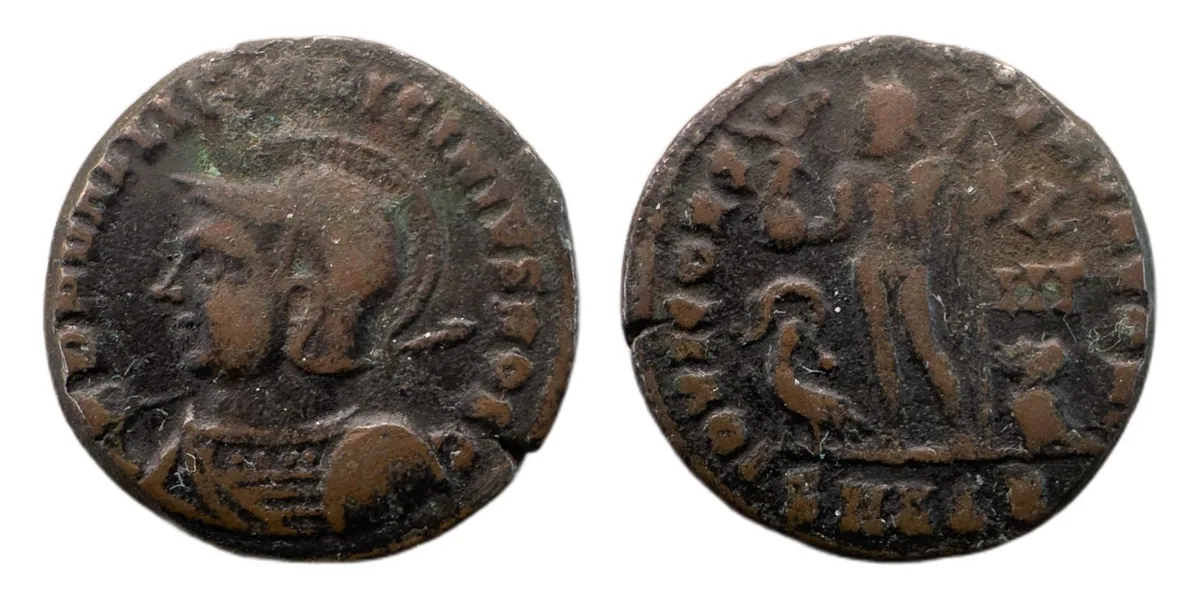 Licinius II — Nummus, Jupiter, Alexandria