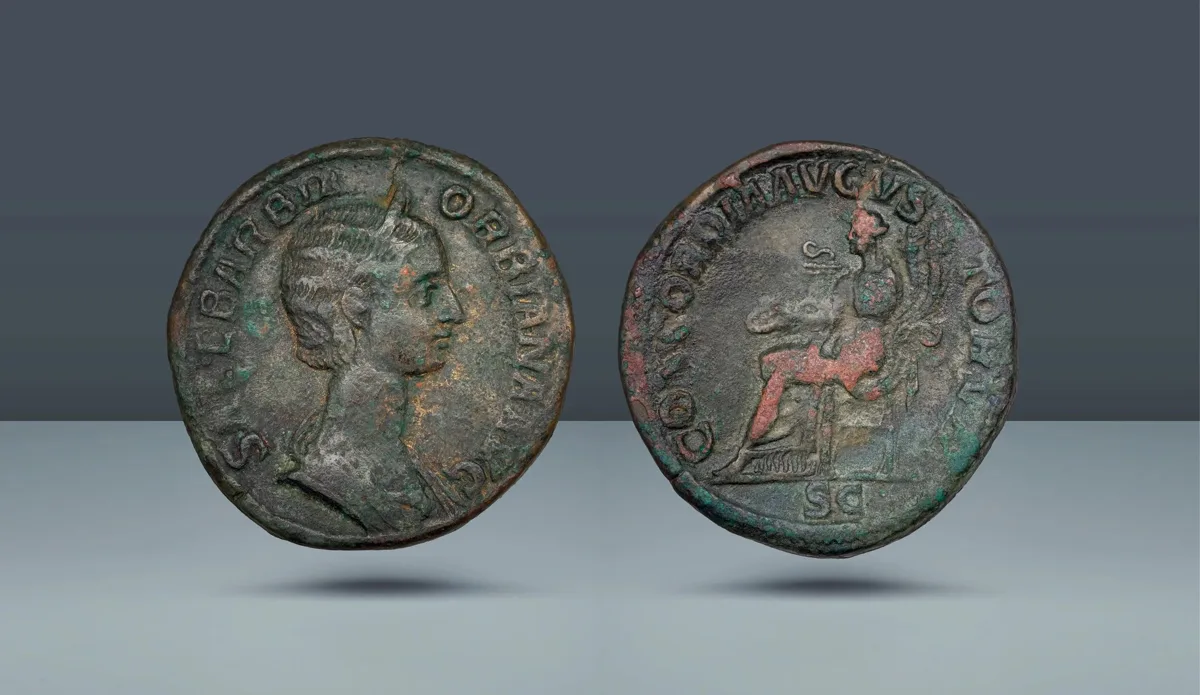 Roman Empire. Orbiana, wife of Severus Alexander. 222-235 AD. Rome, c. 225 AD