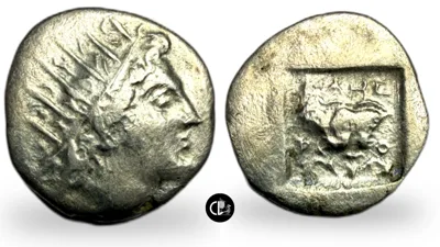 ISLANDS OFF CARIA, Rhodos. Rhodes. Hemidrachm . Ca. 88-84 BC.