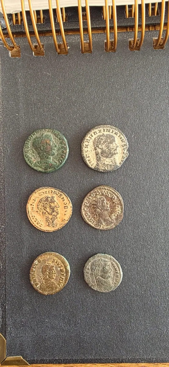 Mixed Bronze Coin Lot (6 coins), 3rd–4th Century AD