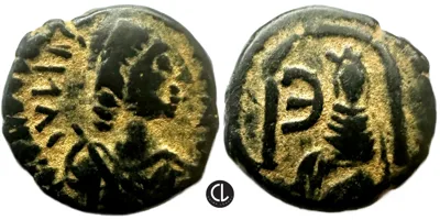 Justinian I, AE Pentanummium, Theoupolis (Antioch) Mint, AD 527-565