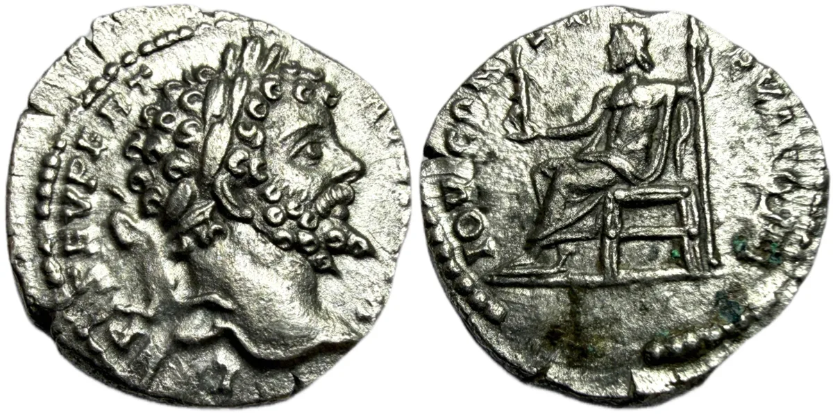 Septimius Severus. AR Denarius, Struck AD 200/1