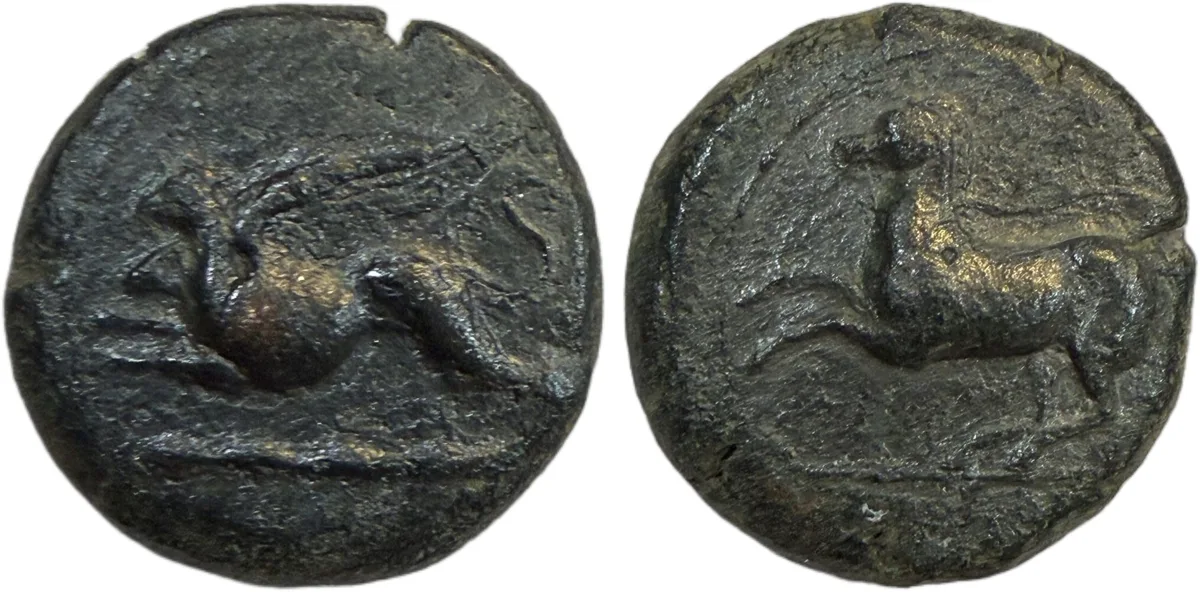 Sicily. Kainon. AE 23. 260-340 BC.