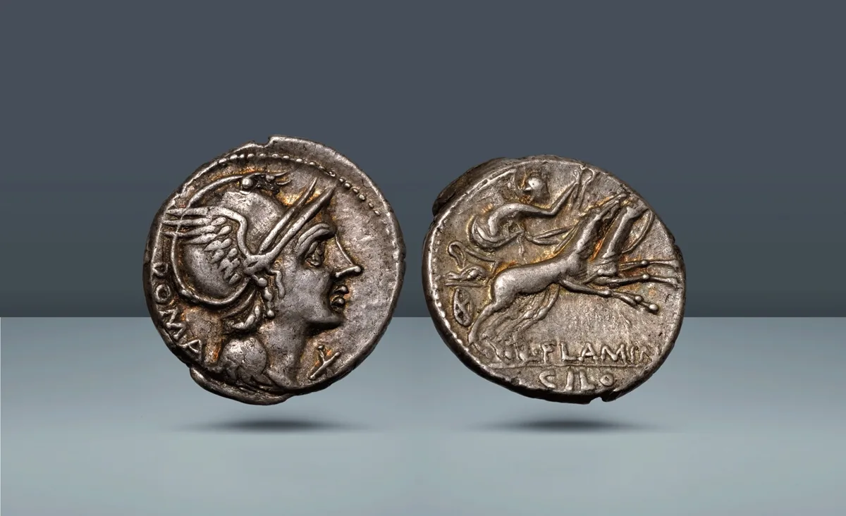 Roman Republic. L. Flaminus, Rome, c. 109/108 BC