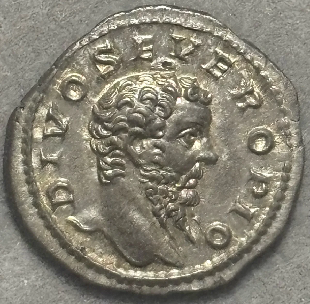 Divus Septimius Severus. Struck under Caracalla. Rome. Denarius