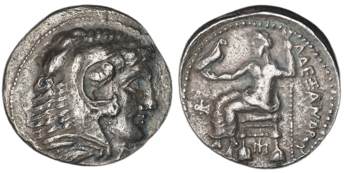 Alexander III AR Tetradrachm, Myriandrus, 325–323 BC, Price 3222