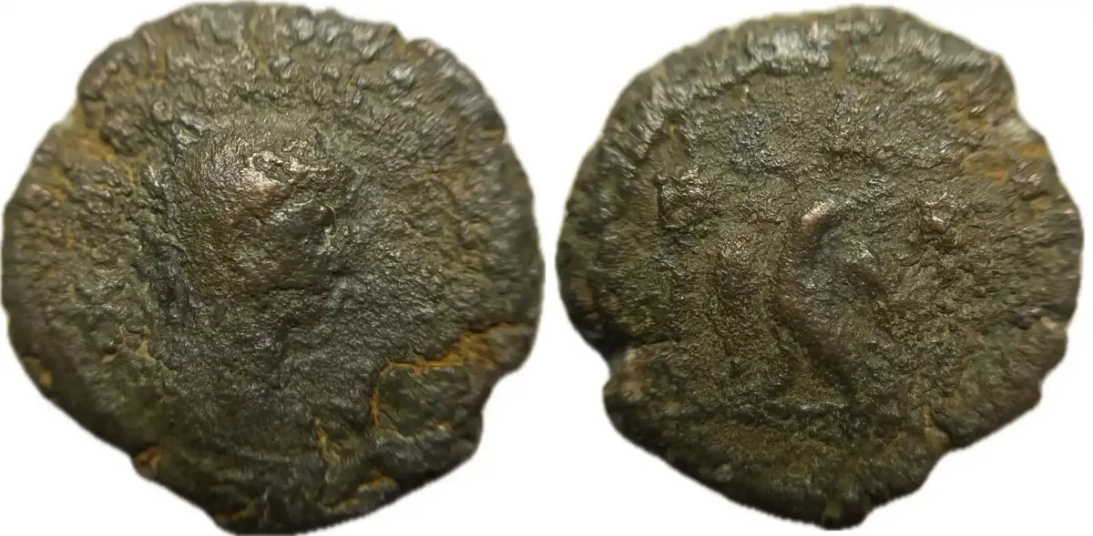 Aurelian Potin Tetradrachm of Alexanria | Rv. Eagle | 21mm, 6.6g