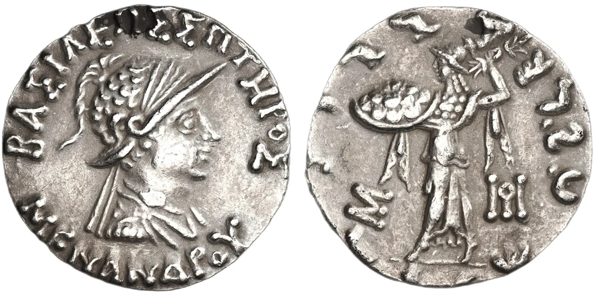 Menander I, 155-130 BC, Tetradrachm