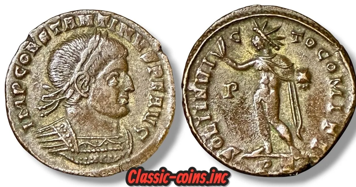 Constantine I "The Great", struck around 313-318 AD.