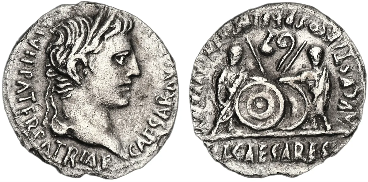 Roman Empire. Augustus, 27 BC-AD 14. Denarius