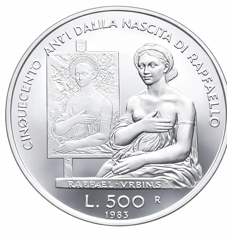 San Marino 500 Lire Silver Coin, 1983